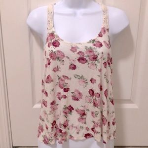 Forever 21 Floral Razorback Tank (EUC)